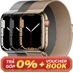 Apple Watch Series 7 41mm LTE Stainless Steel Milanese Loop Công Ty