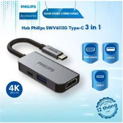 Hub Philips SWV6113G 3 in 1 USB C to HDMI-USB-PD