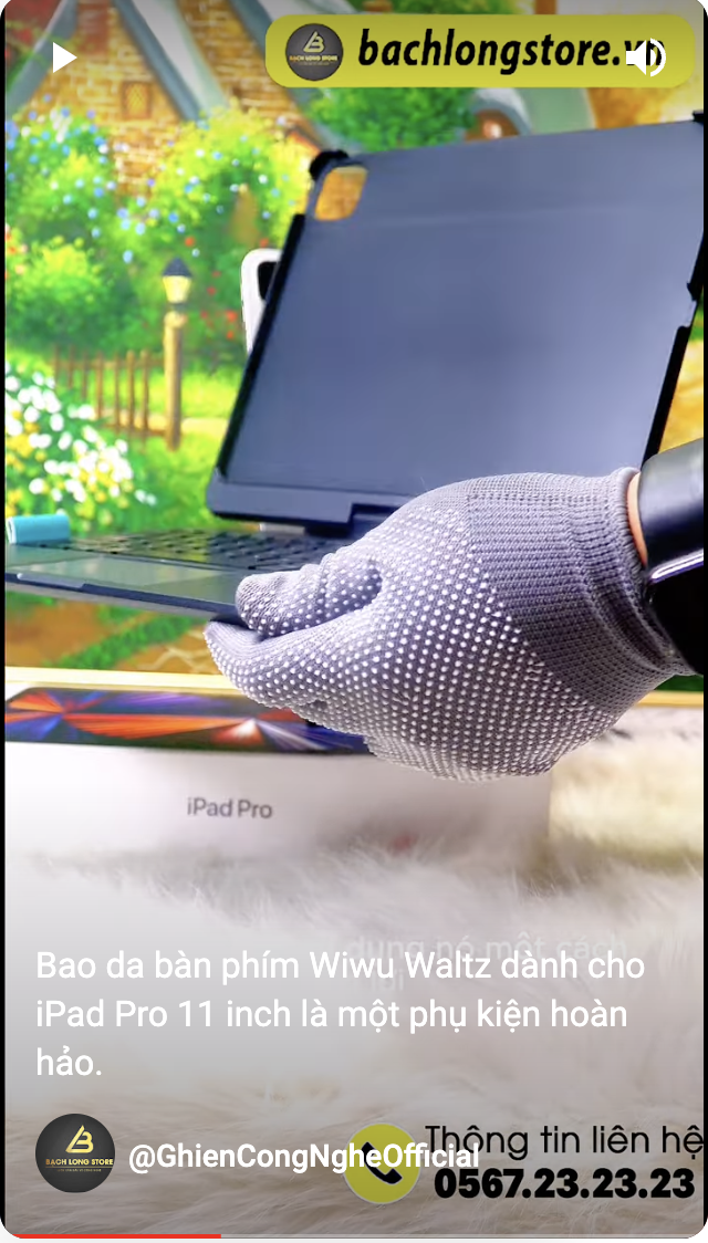 Bao da bàn phím Wiwu Waltz dành cho iPad Pro 11 inch là một phụ kiện hoàn hảo.