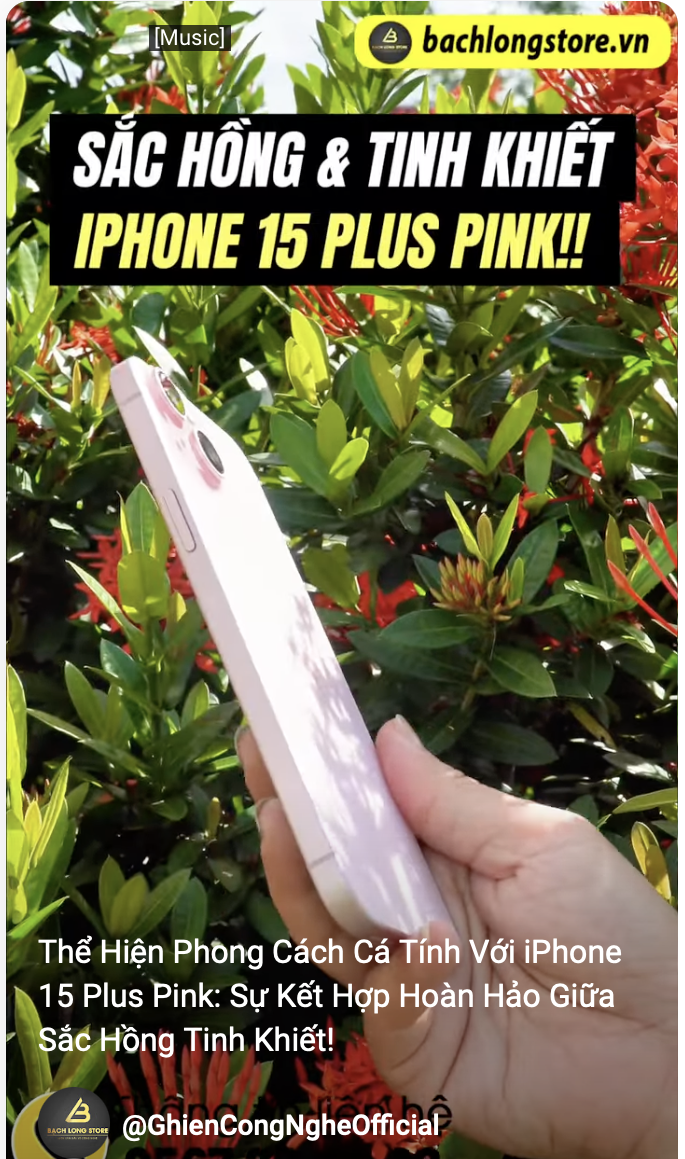 Thể Hiện Phong Cách Cá Tính Với iPhone 15 Plus Pink: Sự Kết Hợp Hoàn Hảo Giữa Sắc Hồng Tinh Khiết!